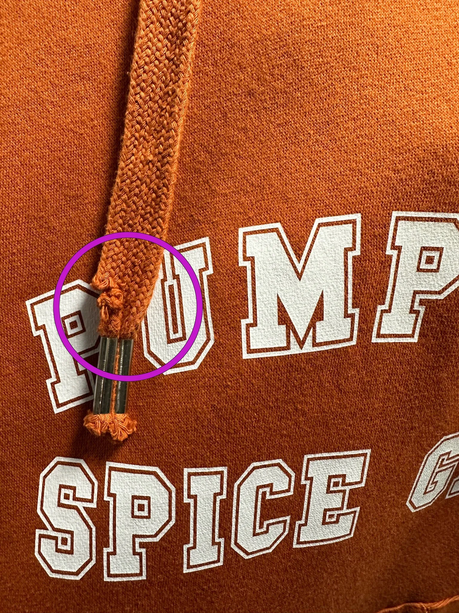 OUTLET - Pumpkin Spice Girl Luxe Hoodie - Rust - 8-10 (S)