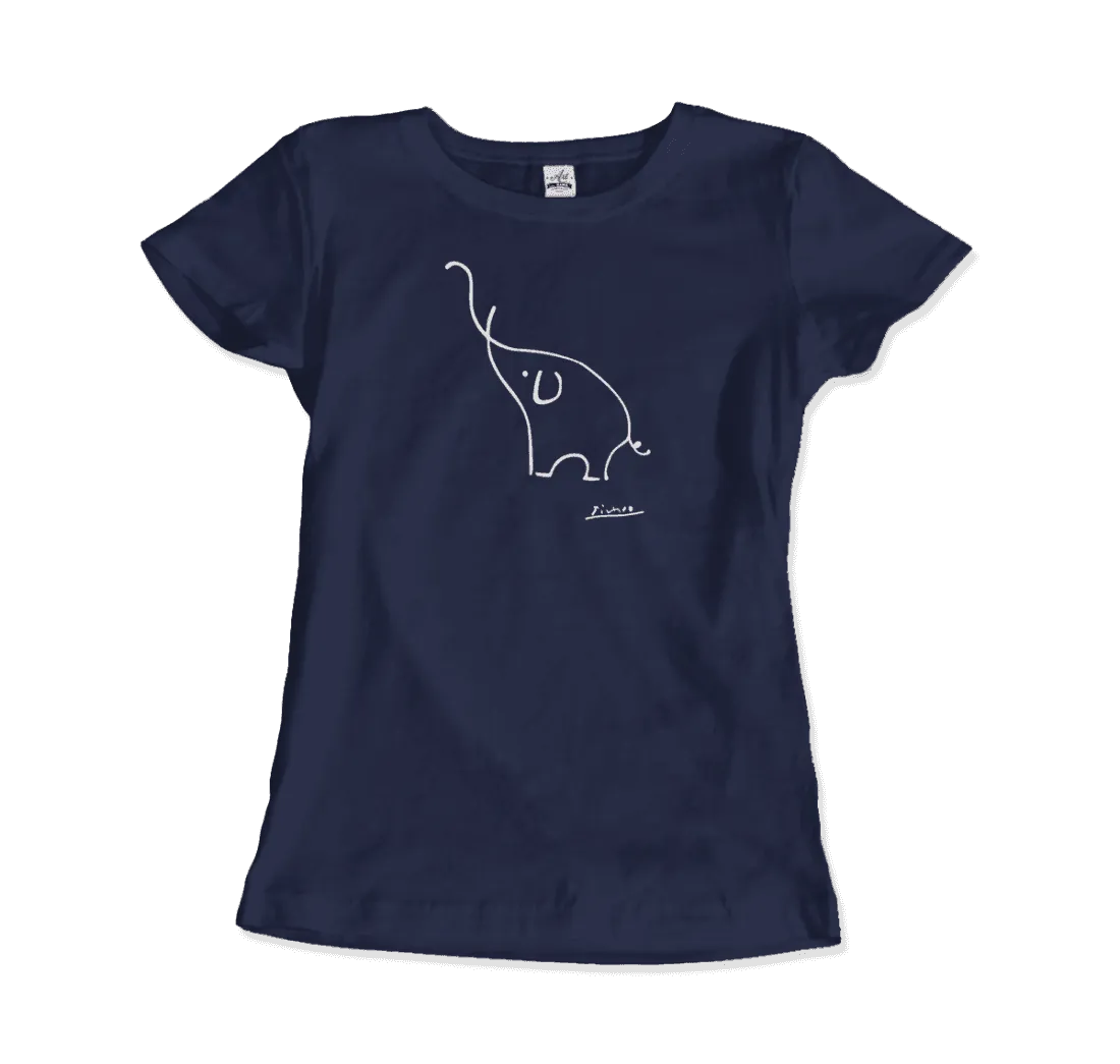 Pablo Picasso Elephant Sketch Artwork T-Shirt