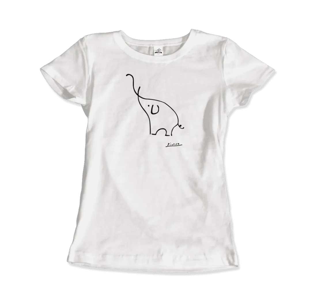 Pablo Picasso Elephant Sketch Artwork T-Shirt