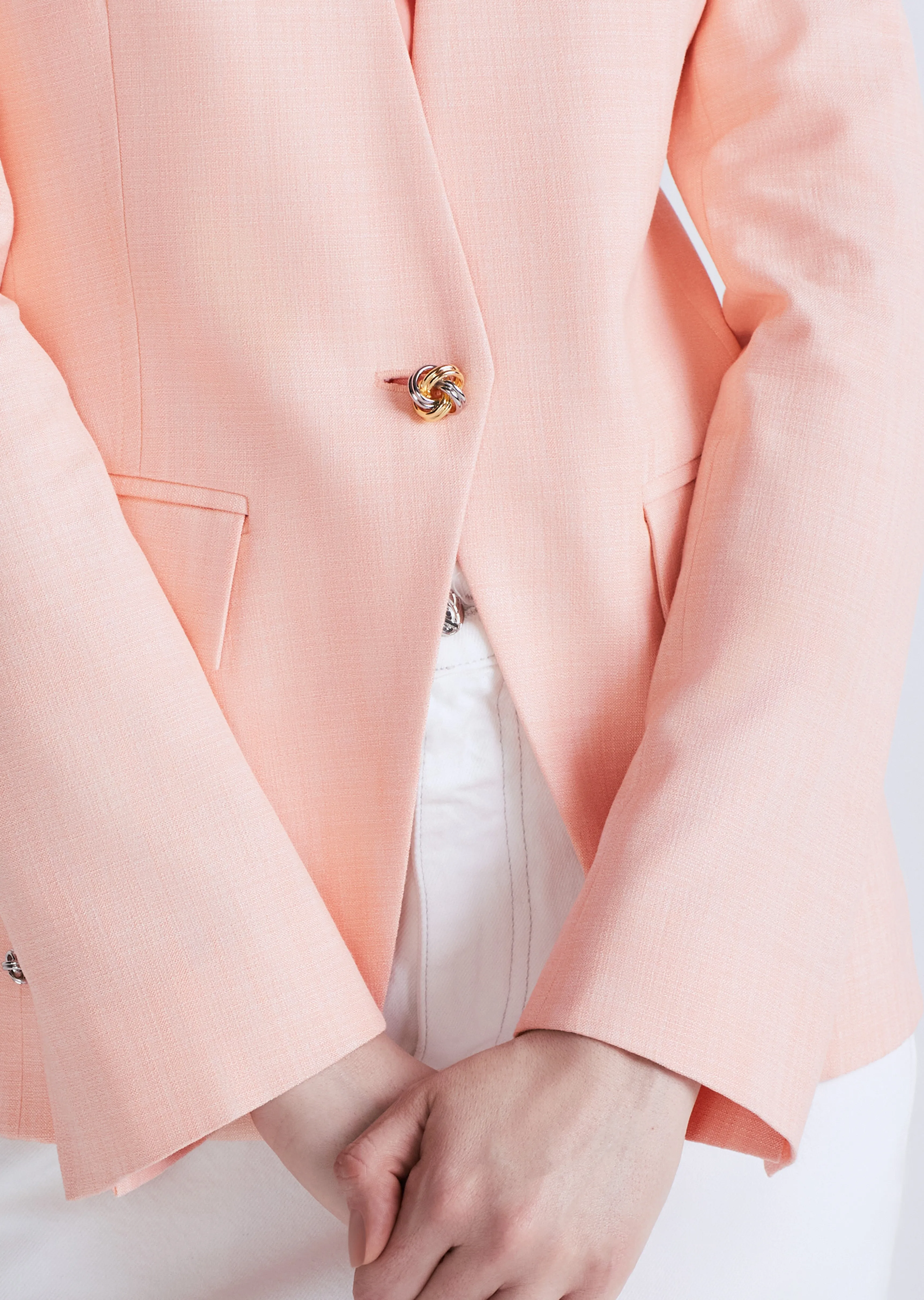 Perez Single Breasted Jacket - Sherbert