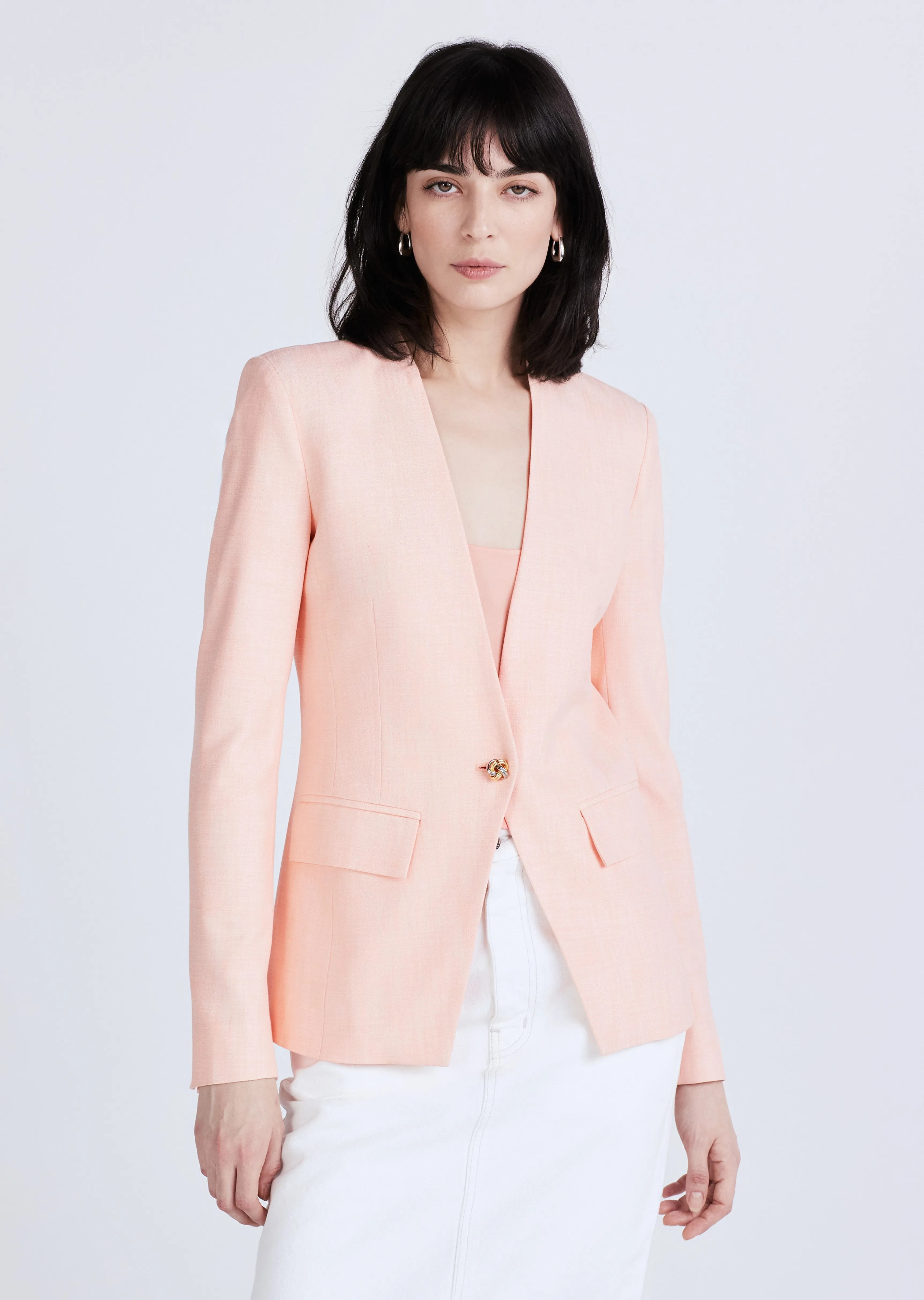 Perez Single Breasted Jacket - Sherbert