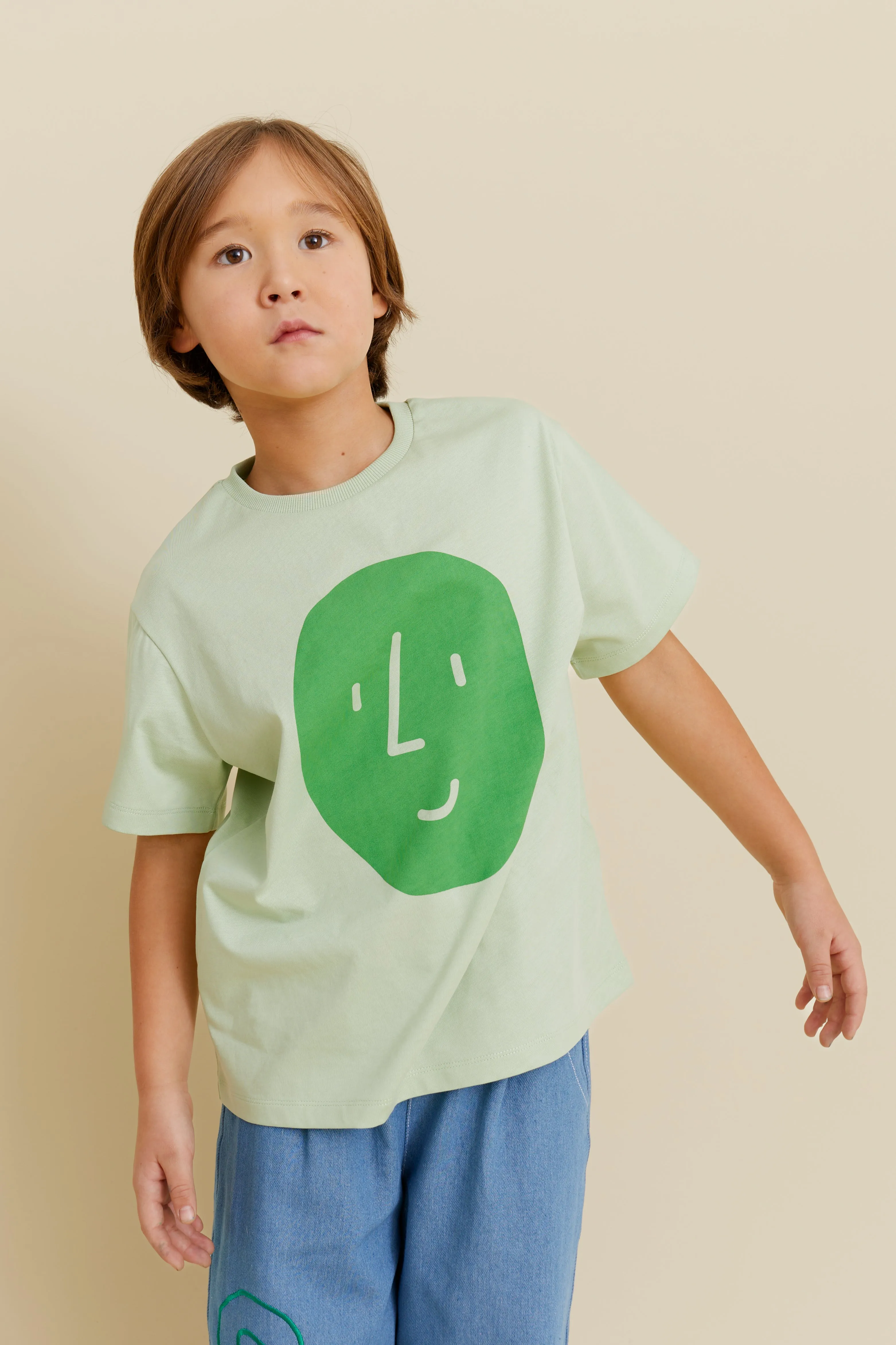 Potato Tee (Green on Green)