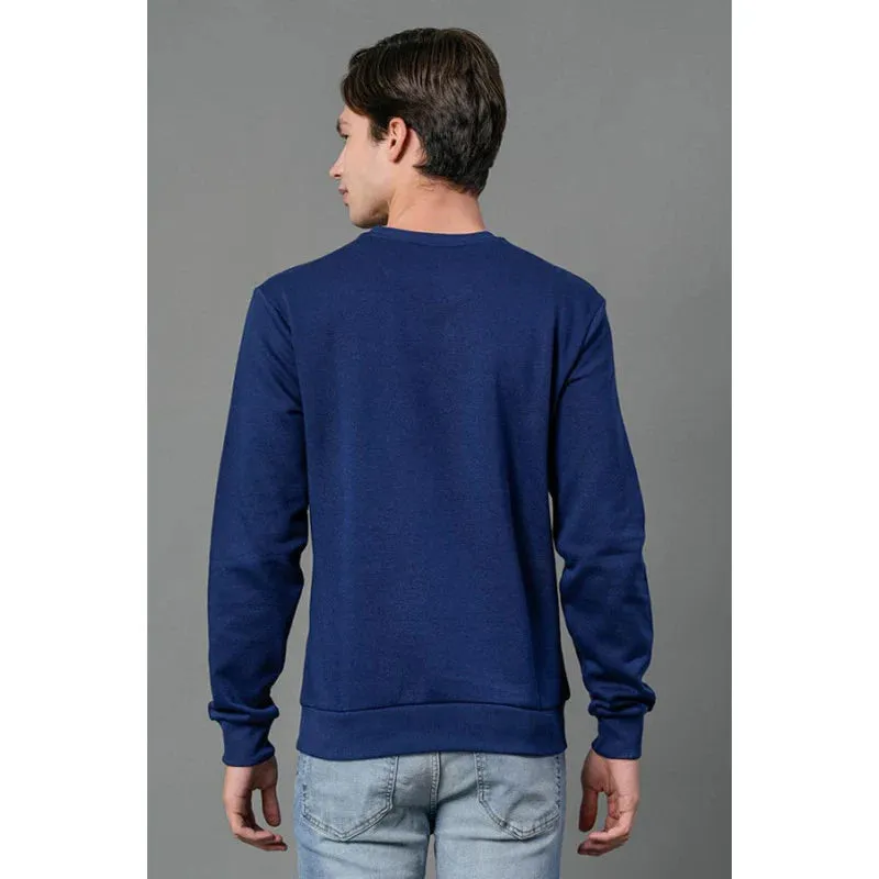 RedTape Men's Airforce Blue Graphic Print Sweatshirt