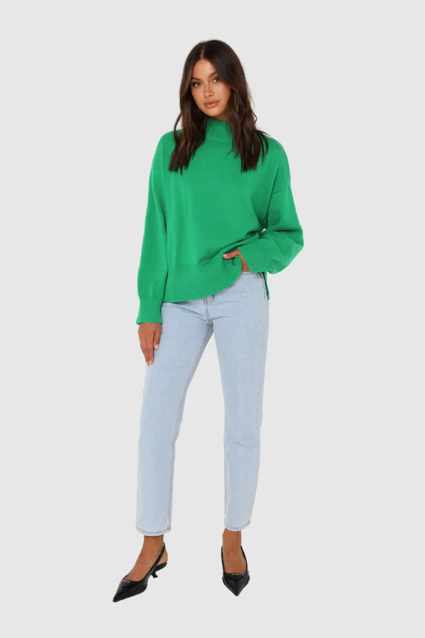 Sabrina Knit Jumper | Green