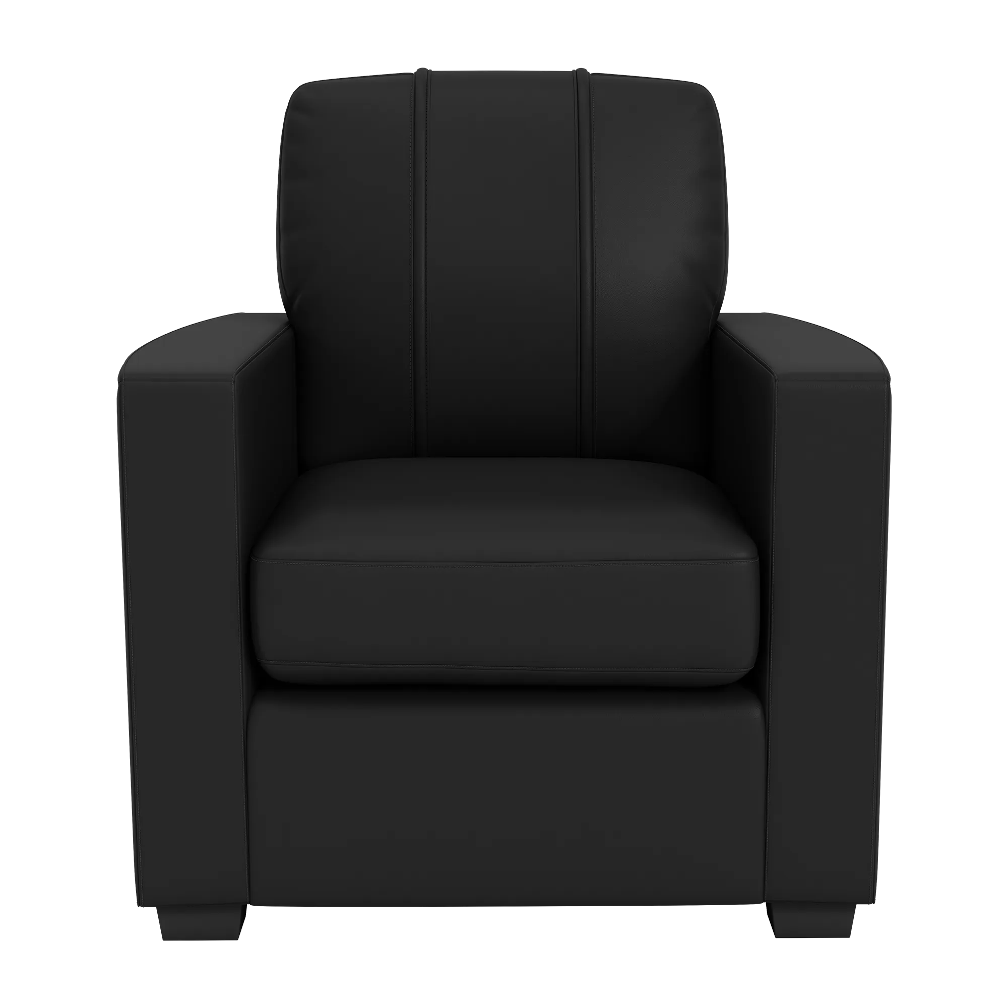 Silver Club Chair with Columbus Blue Jackets Logo