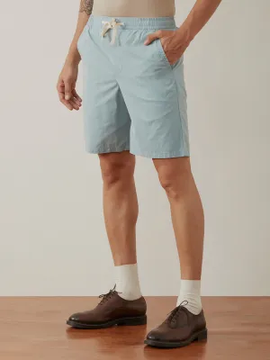 Sky Blue Plain Cotton Shorts