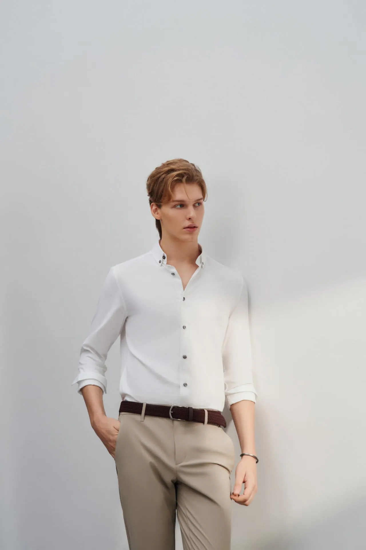 Soft Touch Smart Fit 2 Side Brush Oxford Casual Shirt