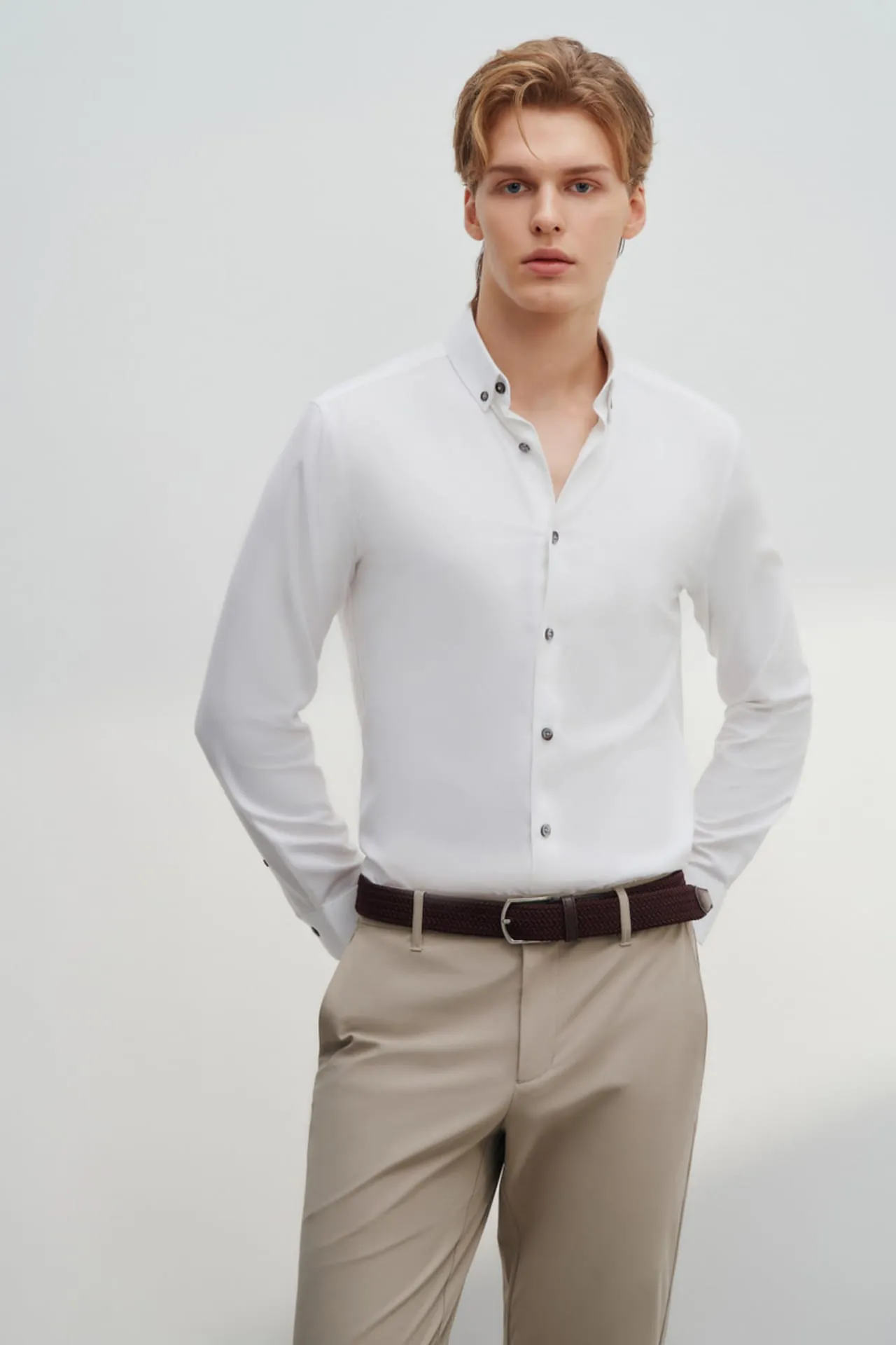 Soft Touch Smart Fit 2 Side Brush Oxford Casual Shirt