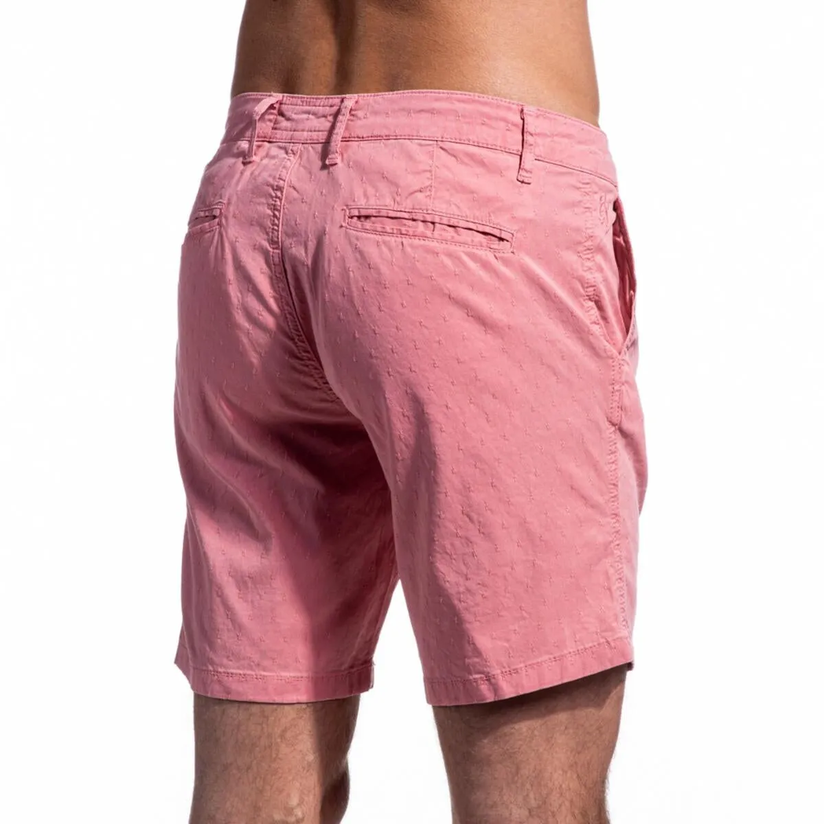 Solid Pink Cotton Shorts by EightX