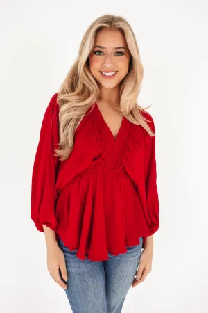 Sophisticated Style Top - Wine