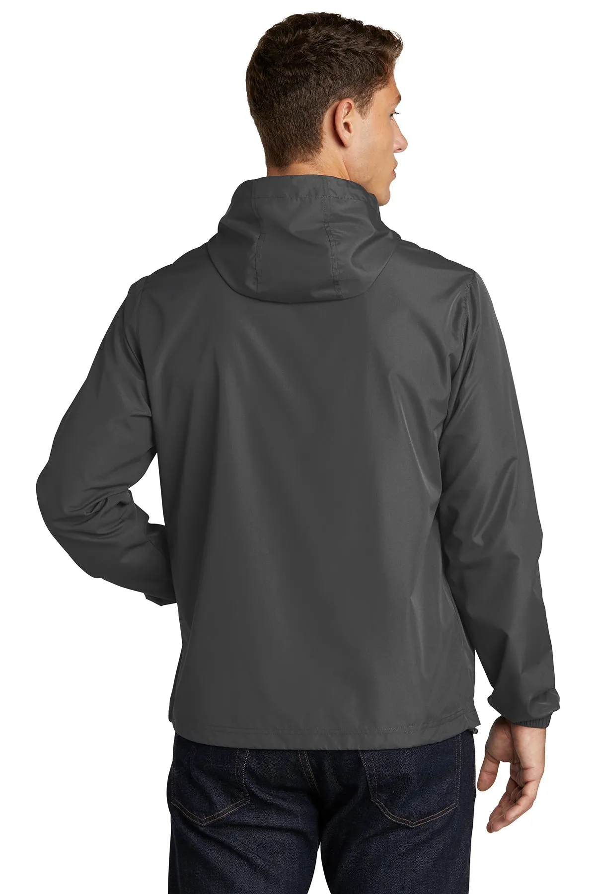 Sport-Tek Packable Custom Anorak Jackets, Graphite Grey