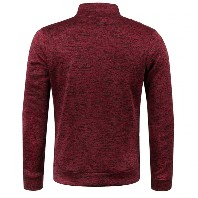 Stylish Men's Sweatshirts With Zippered Collar - SF0383