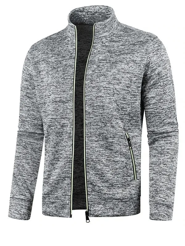 Stylish Men's Sweatshirts With Zippered Collar - SF0383