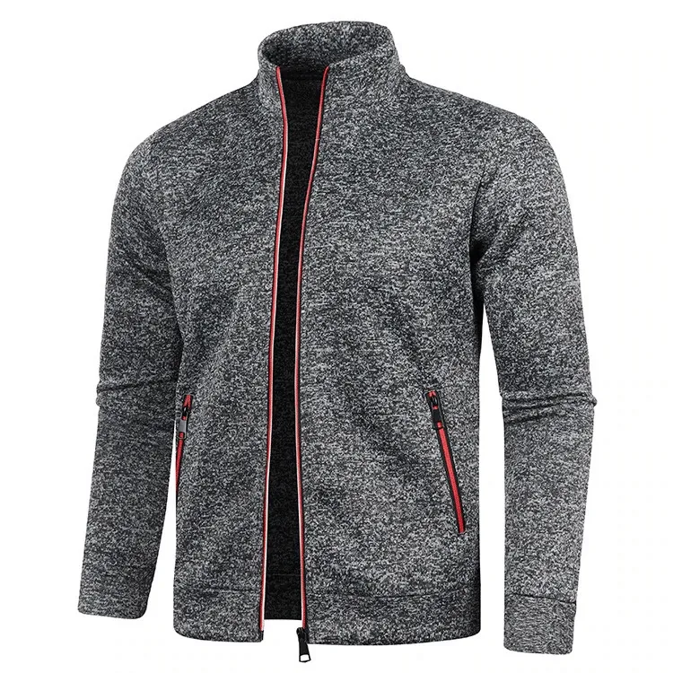 Stylish Men's Sweatshirts With Zippered Collar - SF0383