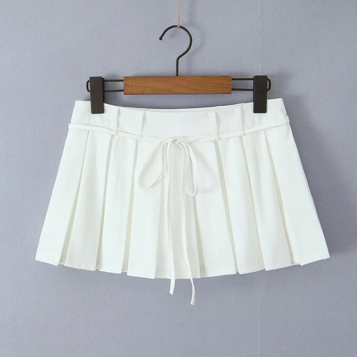 Summer Black Mini Y2K Korean Style Pleated Skirt