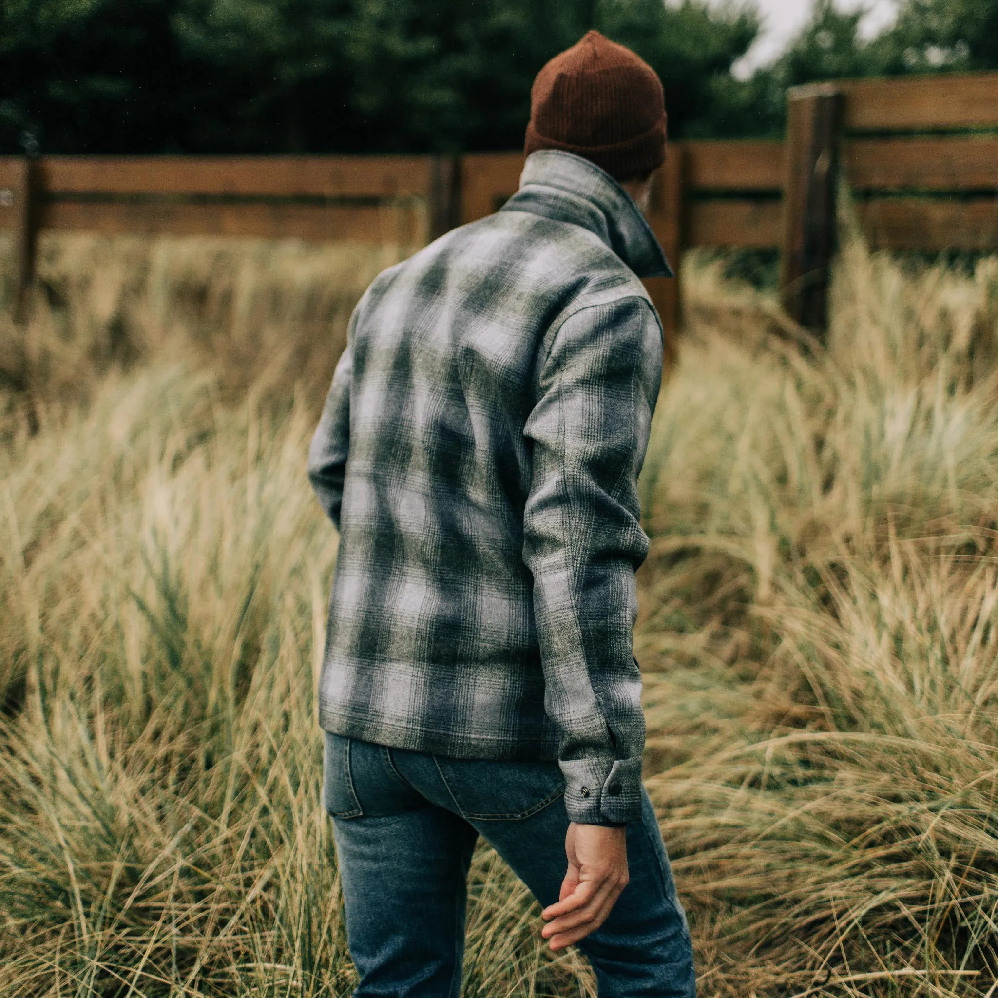 The Forester Jacket in Ash Plaid