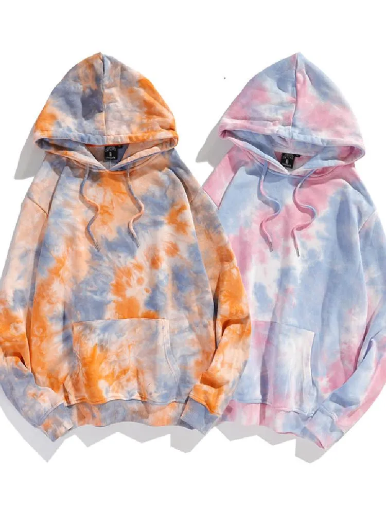 Tie Dye Loose Fitting Hoodie