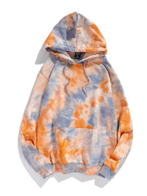 Tie Dye Loose Fitting Hoodie