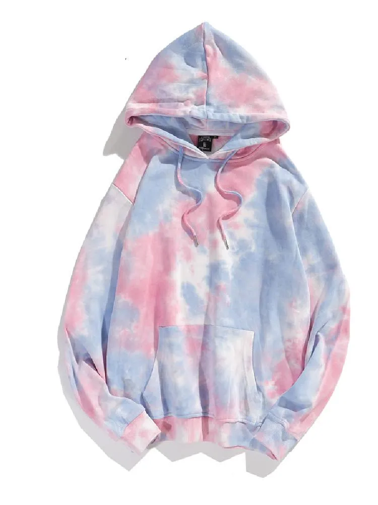 Tie Dye Loose Fitting Hoodie