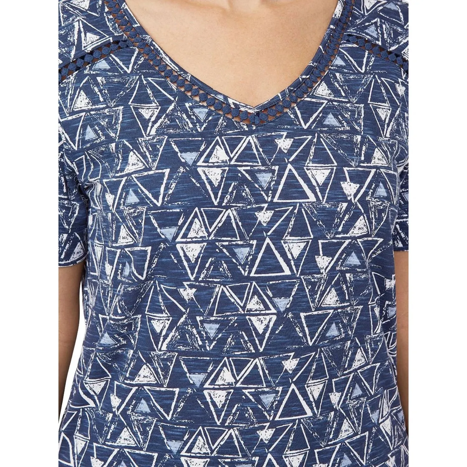 TIGI 10/12 Lattice Trim Print Top