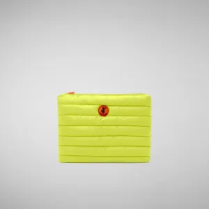 Unisex Solane Pouch in Fluo Yellow