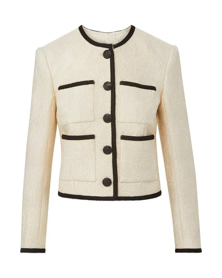 Veronica Beard Darla Tailored Jacquard Jacket