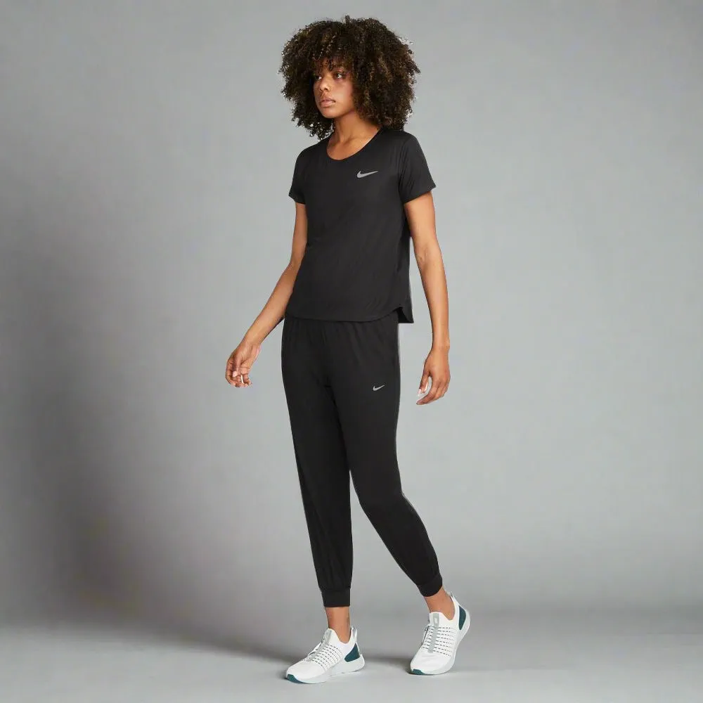 Womens Dri-FIT Mid-Rise 7/8 Knit Joggers - Black