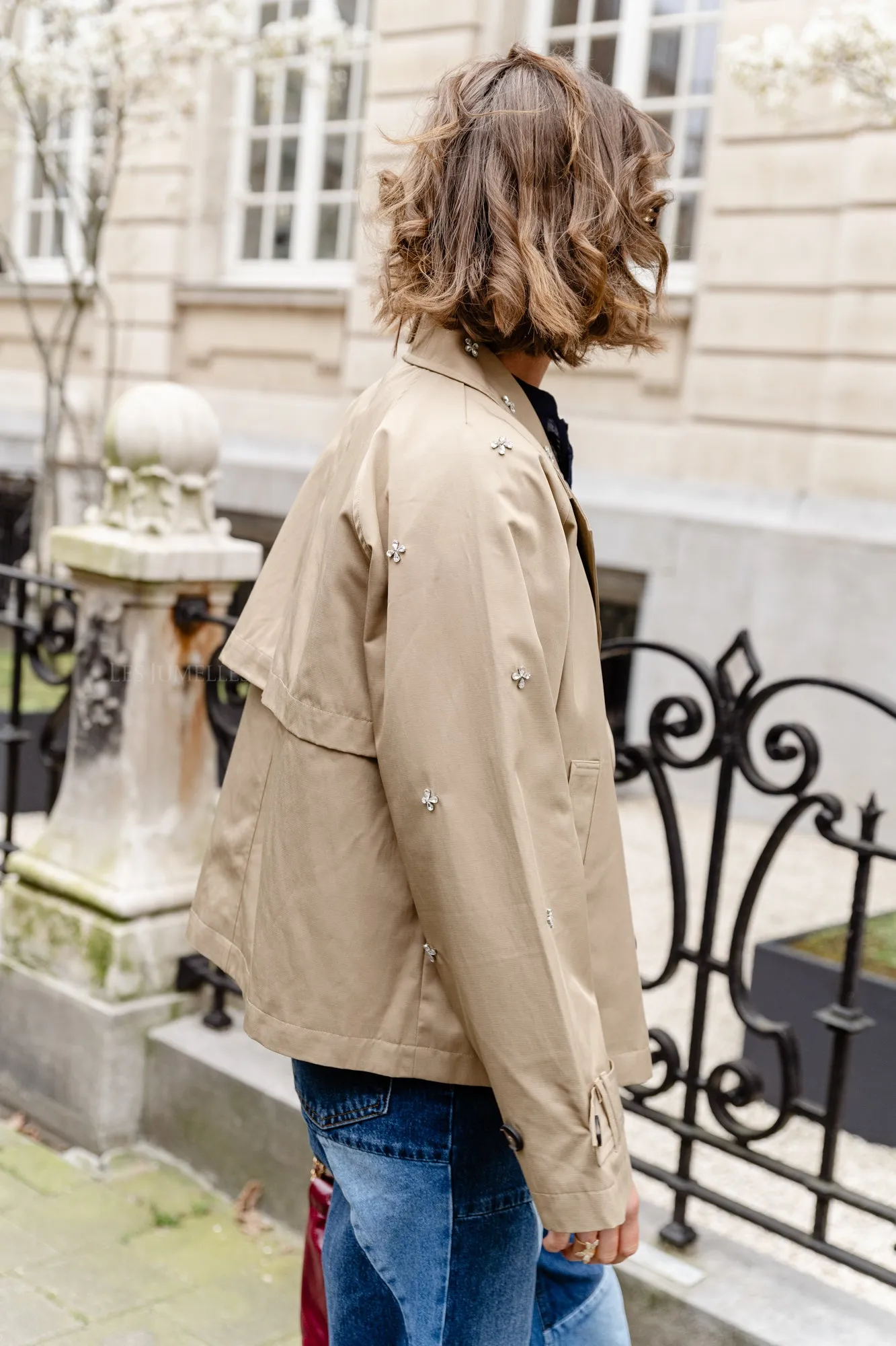 YASDiala LS short trenchcoat curds & whey